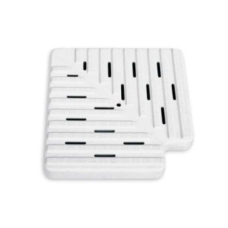 REJILLA PISCINA ANGULO 90o REVERSIBLE 35X195. HD106195R/90