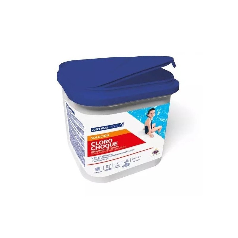 CLORO DE CHOQUE GRANULADO 5 kg. ASTRALPOOL. 11394