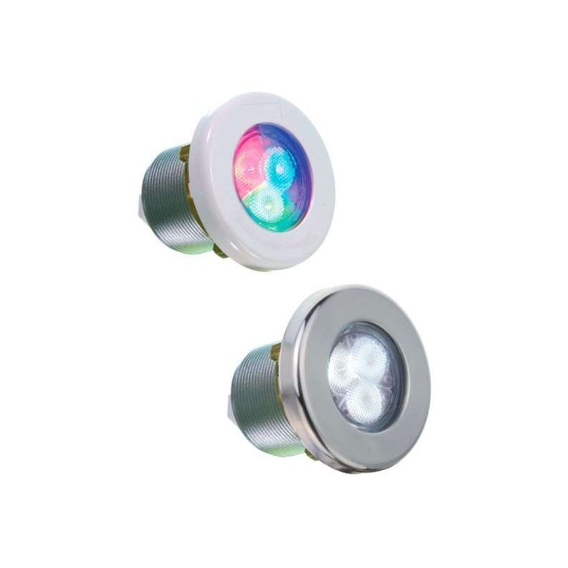 Proyector Lumiplus MINI V2 Luz RGB embellecedor Inox para Spa y P. prefabricada. 52127