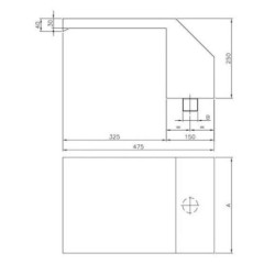 CASCADA DECORATIVA ANCHO 300 mm CONEX. 1 1 2. 05577
