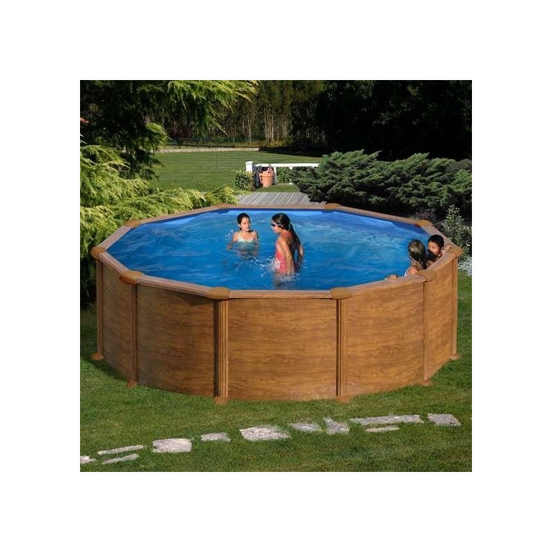 Piscina elevada madera D.550x132 Gre. KITPR558WO