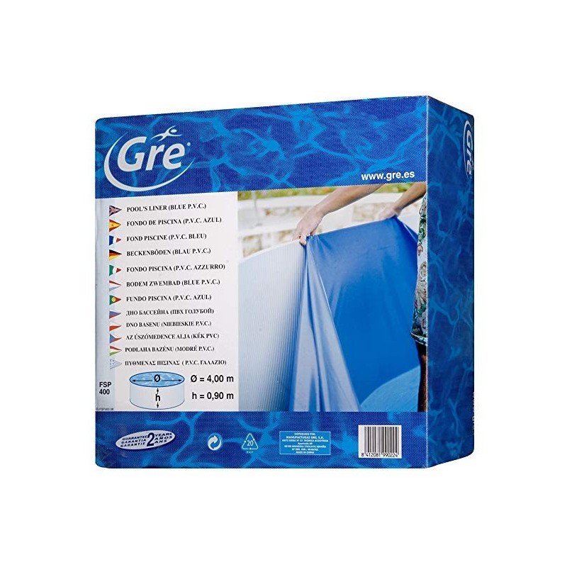 Liner circular Gre azul D.300