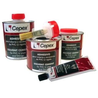 Adhesivo PVC 250cc con pincel Cepex. 02430