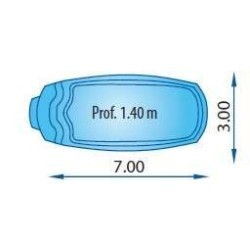 Malla poliéster Piscina S307 - Europa Piscinas. COBPOL307