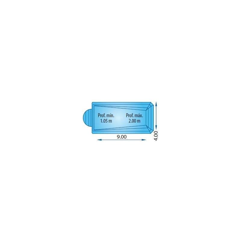 Malla poliéster Piscina S 840 R - Europa Piscinas. COBPOL840