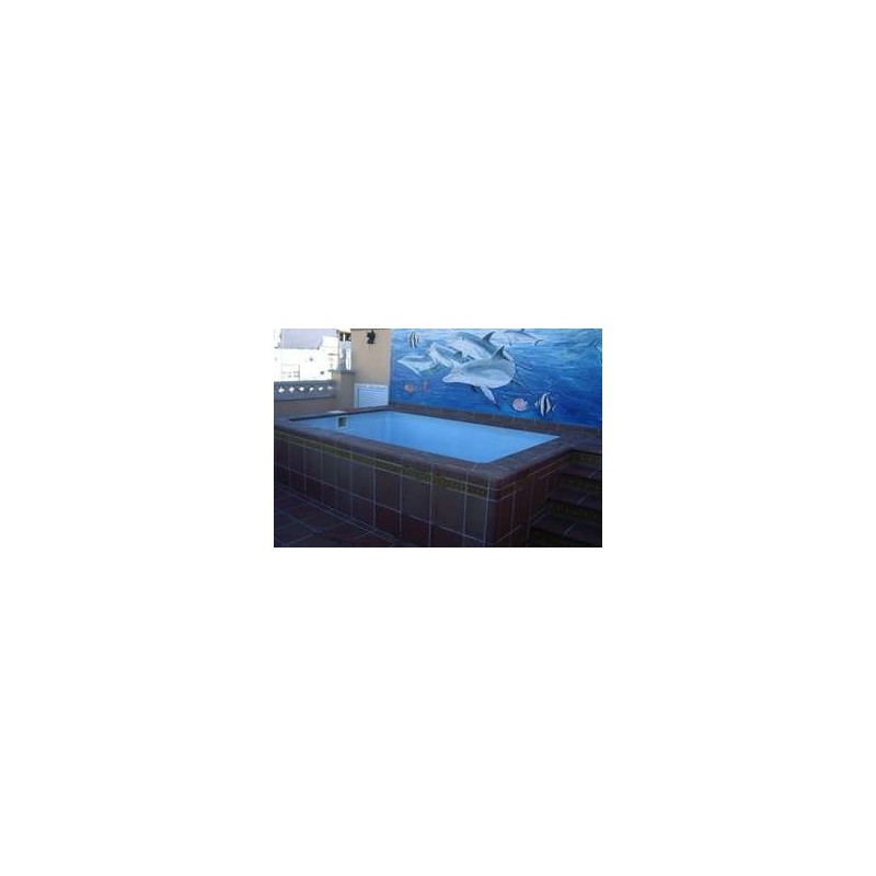 Piscina poliéster Modelo Alevina. Europa Piscinas