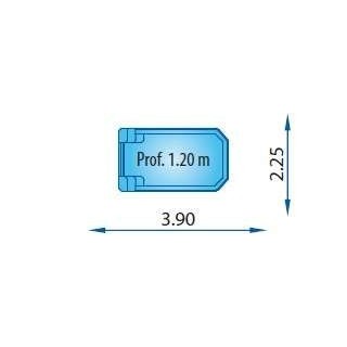 Piscina poliéster Modelo Micropool. Europa Piscinas