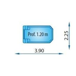 Piscina poliéster Modelo Micropool. Europa Piscinas