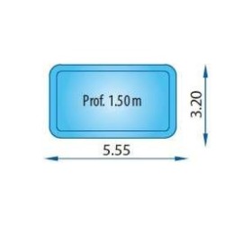 Piscina poliéster Modelo Fuerteventura. Europa Piscinas