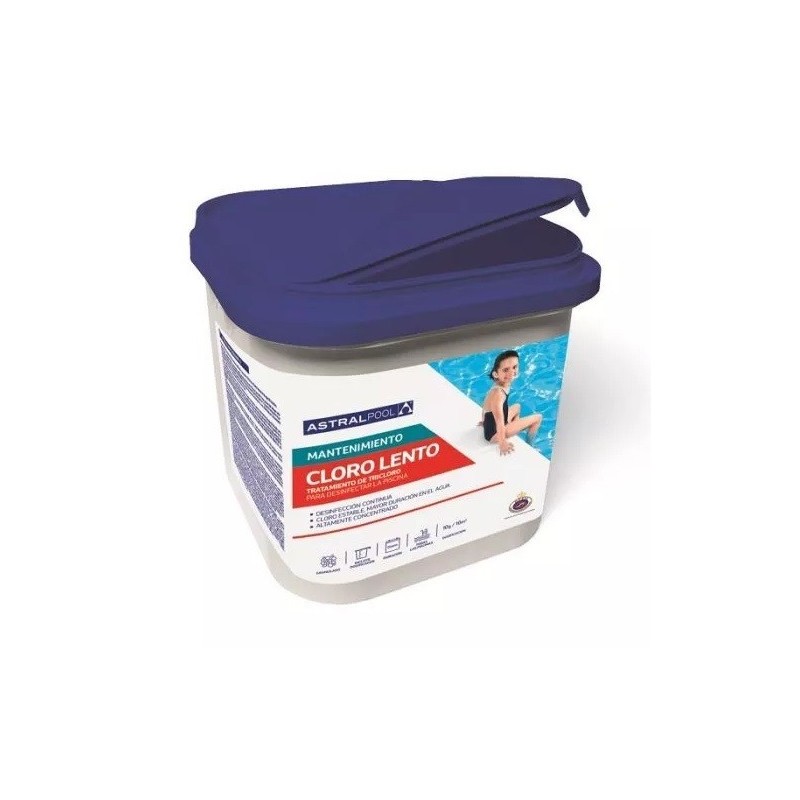 CLORO LENTO GRANULADO 1 kg. 11404 12 UD