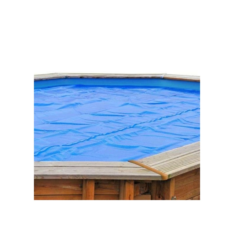 Cubierta isotérmica piscina madera rectangular 400 x 250 Gre. 788453