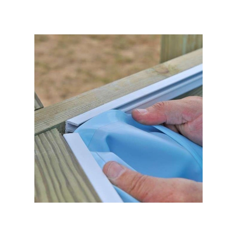 Liner azul piscina madera Vanille Ø412 x 119 Gre. 778689