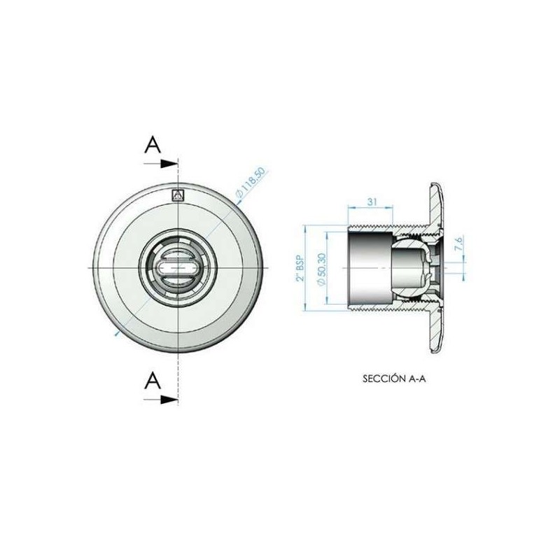 BOQUILLA NORM PISC. PREFABRICADA. 56500 24 UD