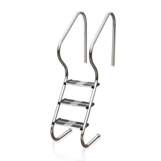 Escalera AISI304 3 peldaños Inox piscina enterrada Gre. EIE30