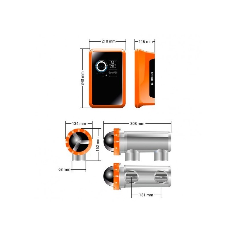 Clorador salino Idegis Tecno 2 DT2-30
