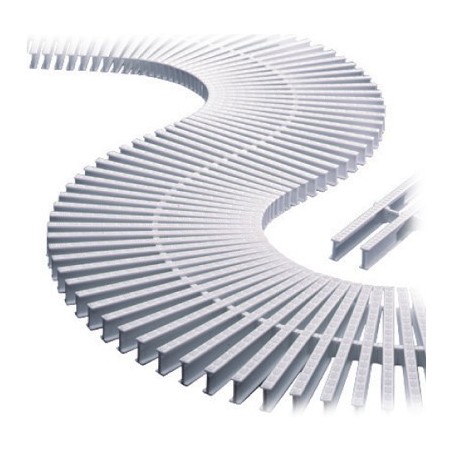 CAJA 375 UD. REJILLA TRANSVERSAL BLANCO CURVAS NO REVERSIBLE 245x22. AP-11108