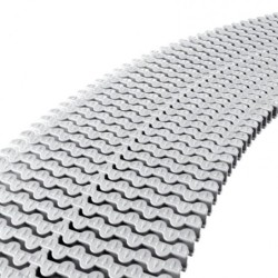 CAJA 400 UD. REJILLA TRANSVERSAL BLANCO CURVAS REVERSIBLE 245x35. AP-34195
