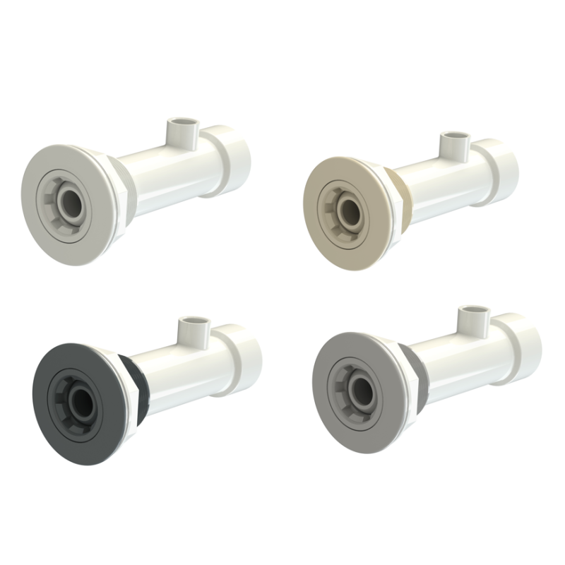 Kit hidromasaje piscina poliéster 190mm Gris antracita. 32114CL144