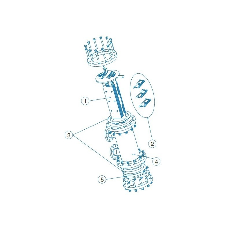Junta brida DN-250 IDEGIS. R-015-22