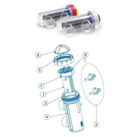 Electrodo célula DT40 IDEGIS. R-462