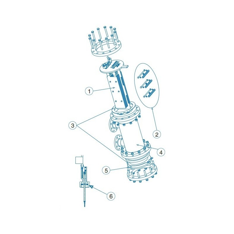kit anclaje electrodos EX16 IDEGIS. R-TORN 16