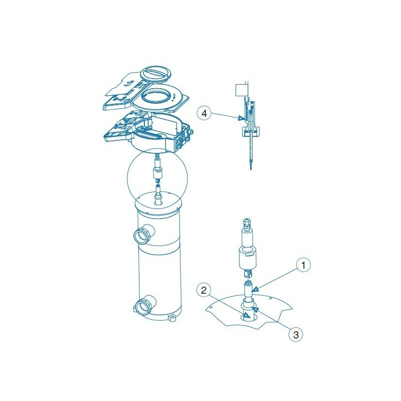 Repuesto lampara NEO-24/32 Idegis. UVLP-1-56