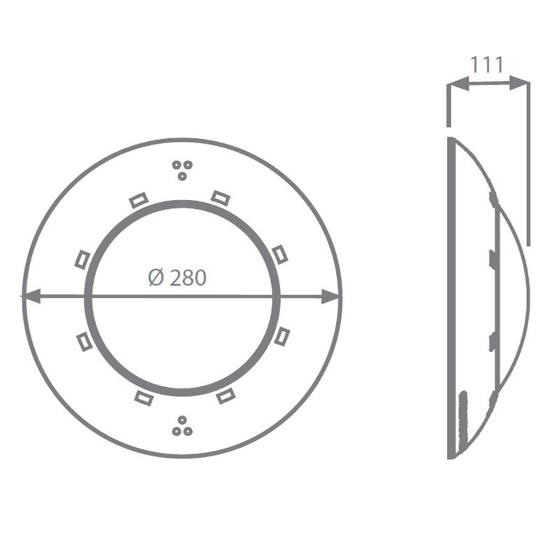 Proyector Flat Blanco Astralpool. 71743