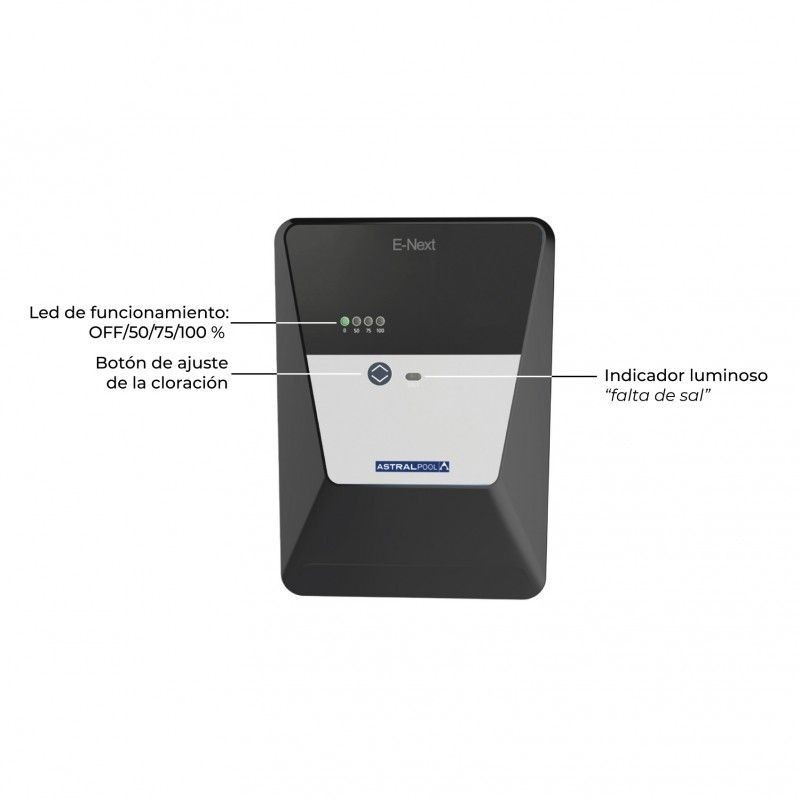 Clorador salino E-Next 40 pH Astralpool. 74948