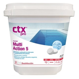 CTX 342 Multiacción 5 Cloro en tabletas 1KG 0% BORICO. 76818