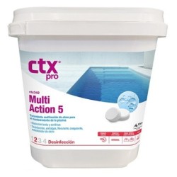 CTX 342 Multiacción 5 Cloro en tabletas 0% Bórico 25KG. 76819