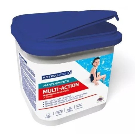 MULTIACCIÓN TABLETAS 250 GR. 5KG. ASTRALPOOL. 75160 4UD