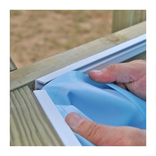 Liner azul piscina madera Canelle 2 535 x 335 x 117 cm Gre. F7900872