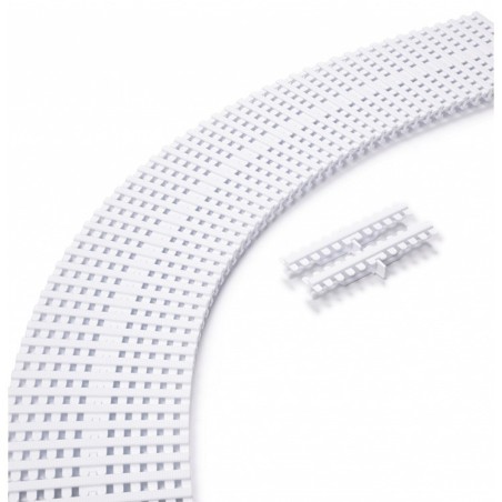 Rejilla piscina blanca para curvas reversible 195x35 Astralpool. 28660