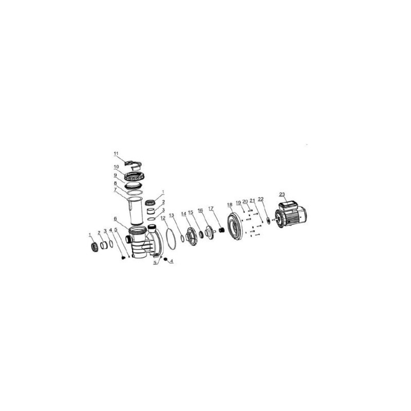 Tuerca tapa prefiltro bomba Aspire. 00000139276